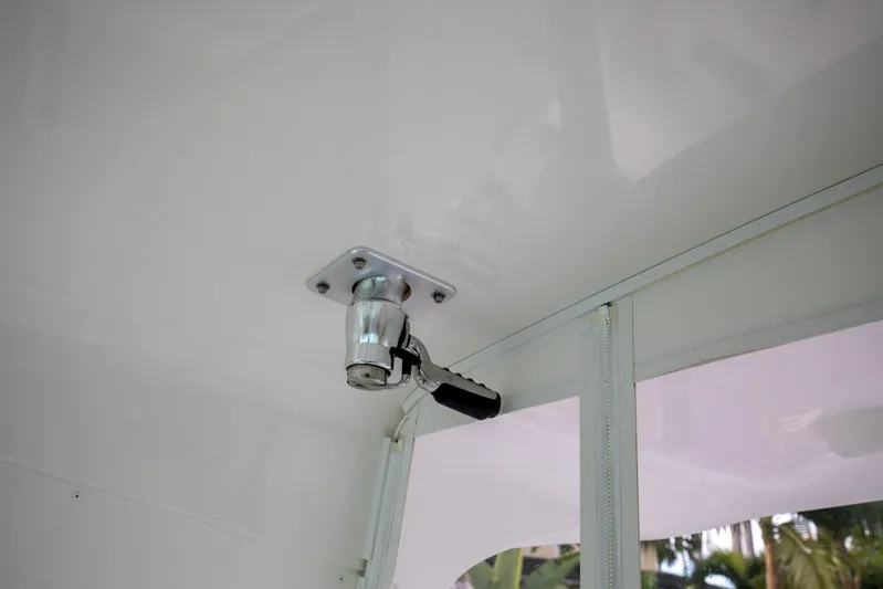 Moana Here Yacht Photos Pics Ceiling-mounted light fixture on 2015 Albemarle 360 Express Fisherman boat.