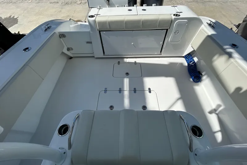  Yacht Photos Pics 2022 Cape Horn 36 boat interior with spacious seating and storage compartments.