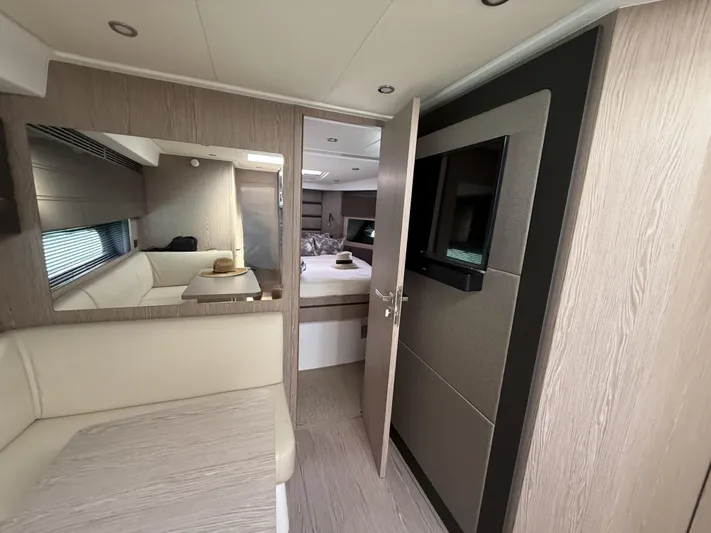 Relax Josephine Yacht Photos Pics Interior of 2022 Azimut Atlantis 45 yacht, featuring modern design and comfortable seating.