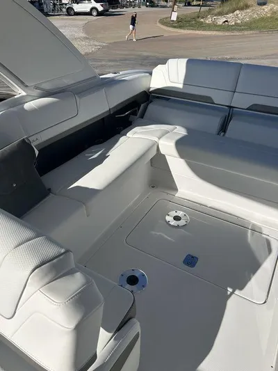Only A Formula Yacht Photos Pics 2025 Formula 310 Bowrider interior with spacious seating and modern design.