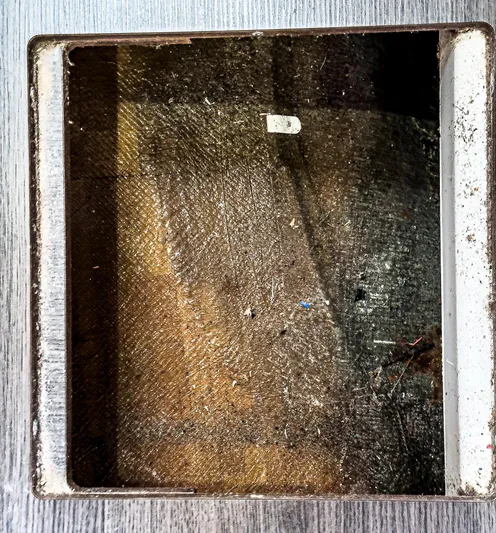 Blue Pearl Too Yacht Photos Pics Close-up of a worn, textured surface inside a Lagoon 42, 2017 model.