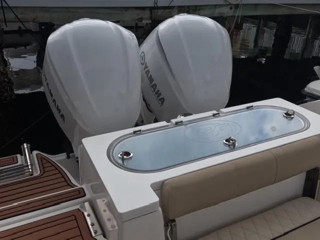  Yacht Photos Pics 2017 Sea Fox 288 Commander with twin Yamaha outboard engines and sleek deck design.