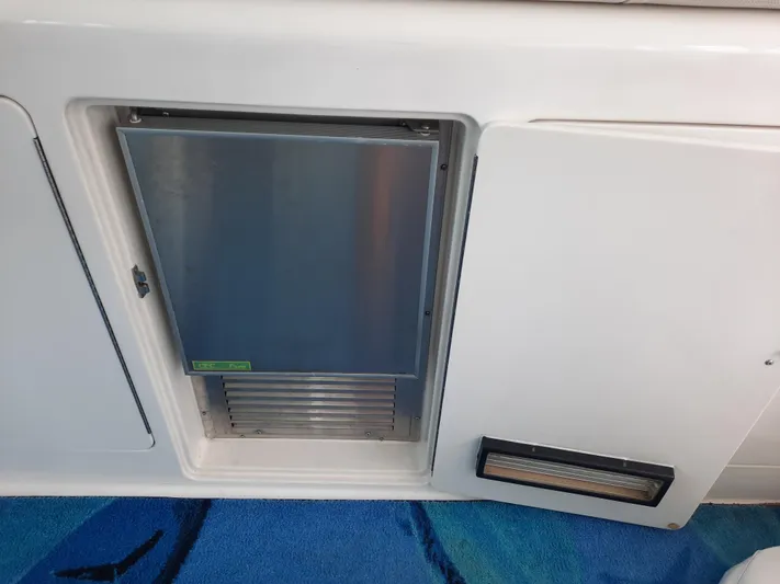 Foam O Yacht Photos Pics Galley area of Cabo 45 Express yacht, year 2000.