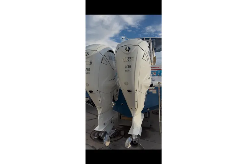  Yacht Photos Pics 2023 Sportsman Open 322 Center Console with twin Yamaha V8 outboard engines.