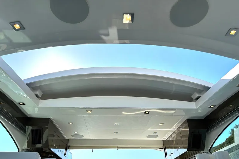 2021 Cruisers Yachts 50 Cantius Yacht Photos Pics 2021 Cruisers Yachts 50 Cantius interior ceiling with skylight and modern lighting.
