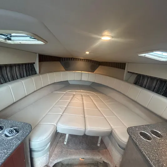  Yacht Photos Pics Interior of 2005 Formula 330 SS boat with spacious seating and modern design.