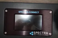 Control panel of Spectra Watermakers on a 2020 Leopard 43 Powercat.