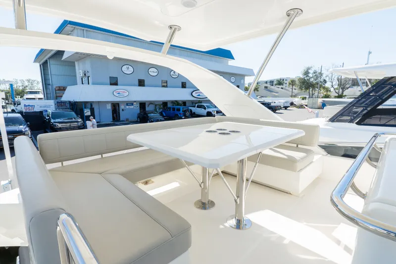  Yacht Photos Pics Luxurious seating area on the 2023 Aquila 44 Yacht.