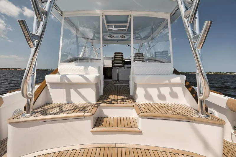 Slack Tide Yacht Photos Pics Gamefisherman 49 Slack Tide - Cockpit, Mezzanine Seating