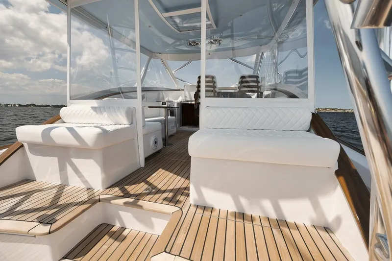 Slack Tide Yacht Photos Pics Gamefisherman 49 Slack Tide - Cockpit, Mezzanine Seating