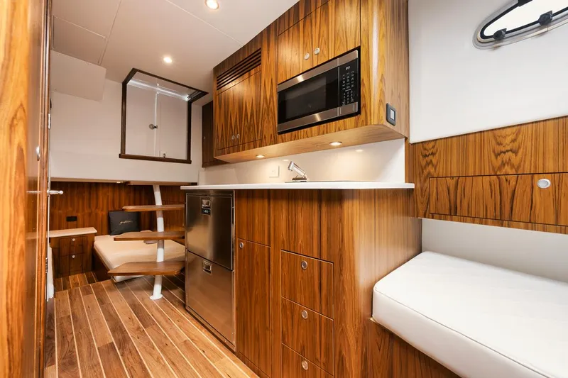 Slack Tide Yacht Photos Pics Gamefisherman 49 Slack Tide - Cabin, Galley Area and Seating