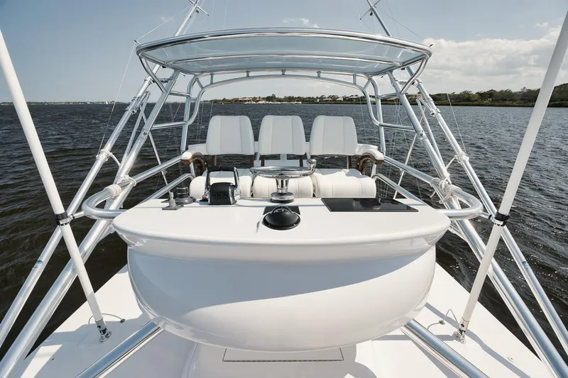 Slack Tide Yacht Photos Pics Gamefisherman 49 Slack Tide - Tower Seating and Controls