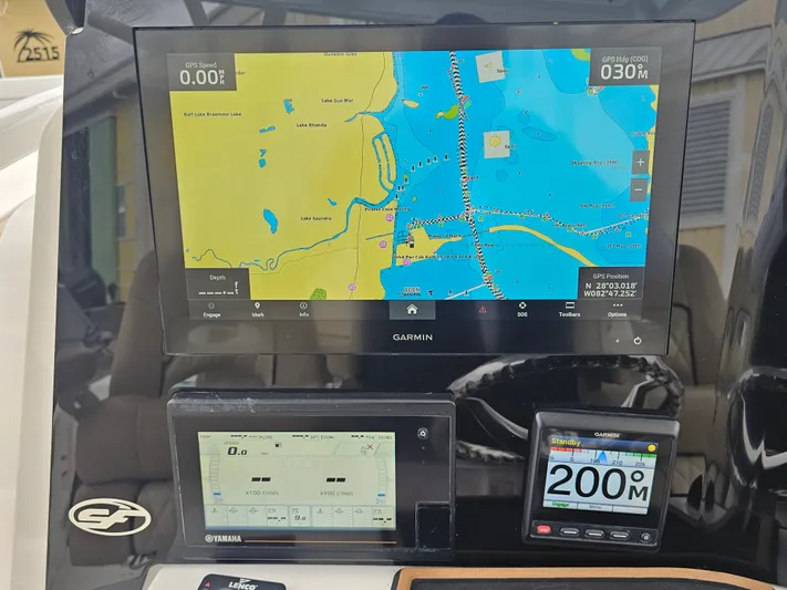  Yacht Photos Pics Garmin navigation system on Sea Fox 328 Commander boat, year 2018.