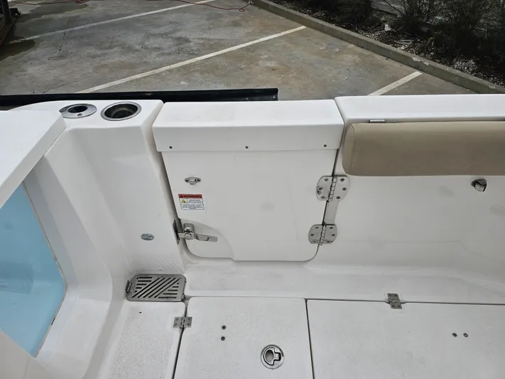  Yacht Photos Pics Interior view of a 2018 Sea Fox 328 Commander boat.