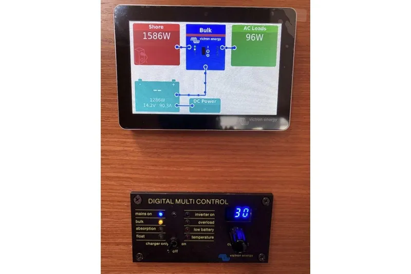  Yacht Photos Pics Digital control panel on 2019 Dufour Grand Large 412 Grand Prix yacht.