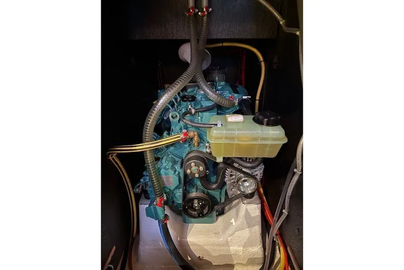  Yacht Photos Pics Engine of 2019 Dufour Grand Large 412 Grand Prix sailboat, detailed view.