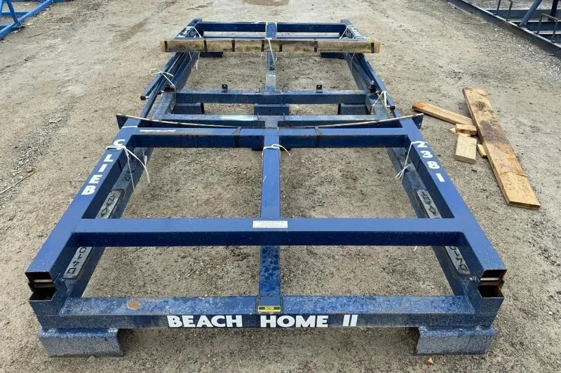  Yacht Photos Pics Blue metal boat cradle for 2019 Dufour Grand Large 412 Grand Prix.