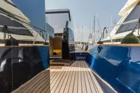 Seanfinity T4 2021 yacht deck with sleek design and modern features.