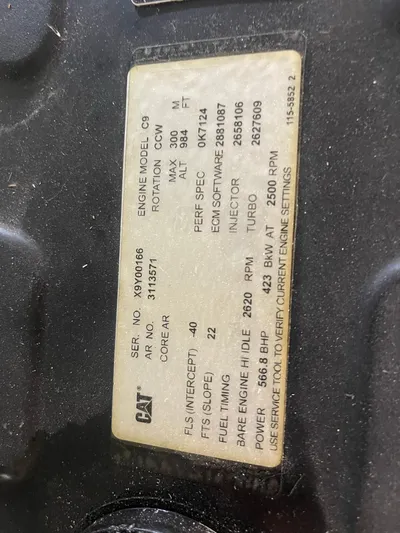  Yacht Photos Pics NEW 2009 CATERPILLAR C9(575hp) W/NEW GEARS!!