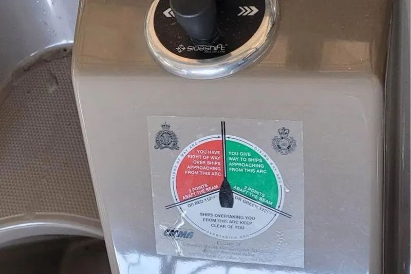  Yacht Photos Pics Control panel of a 2008 Cruisers Yachts 330 Express with navigation instructions.