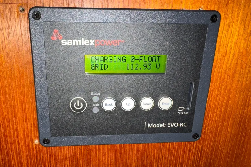 Encore II Yacht Photos Pics Samlex Power EVO-RC remote for 3000 watt inverter/charger