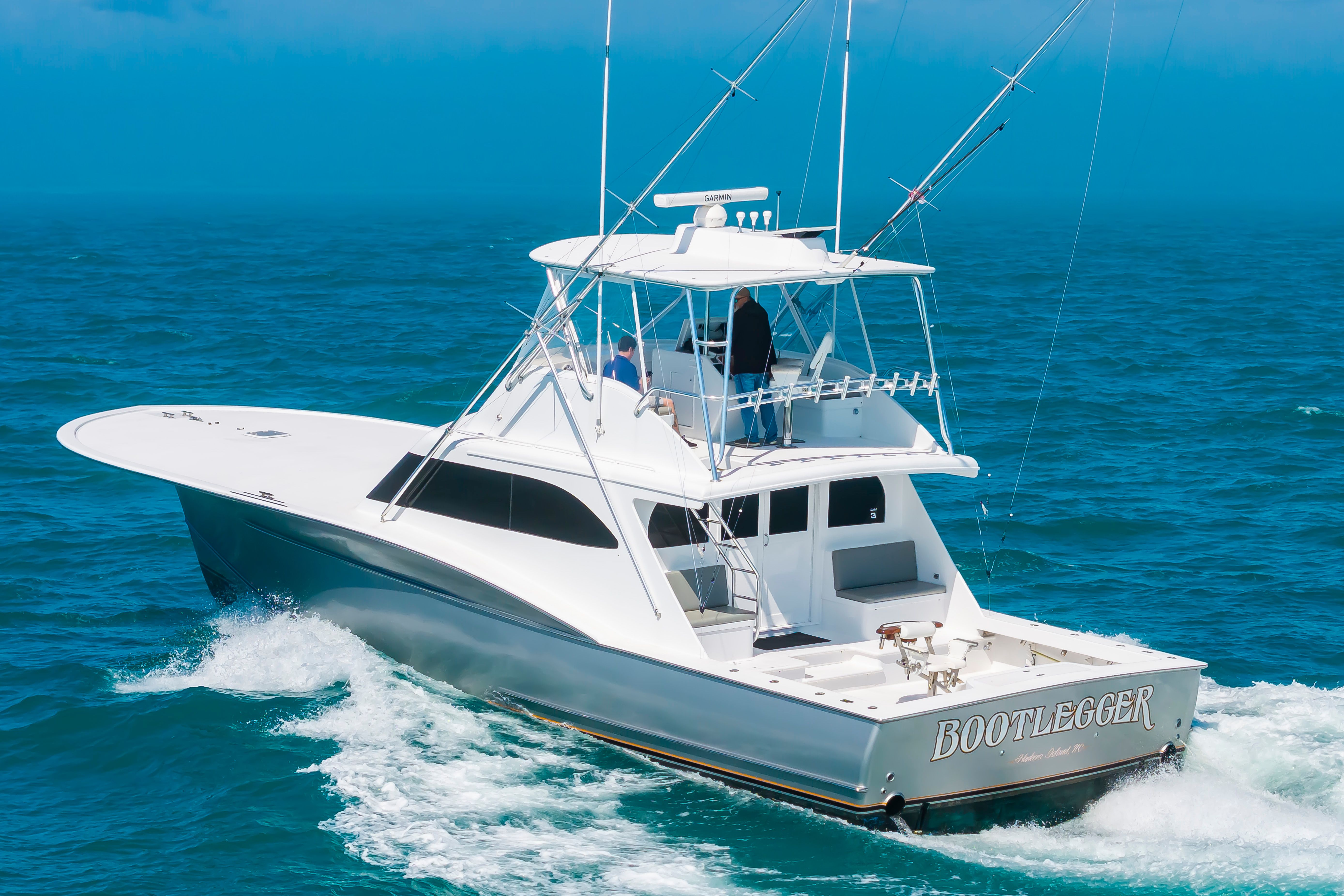 Custom Carolina Terry Guthrie Sportfish 2000 on open sea.