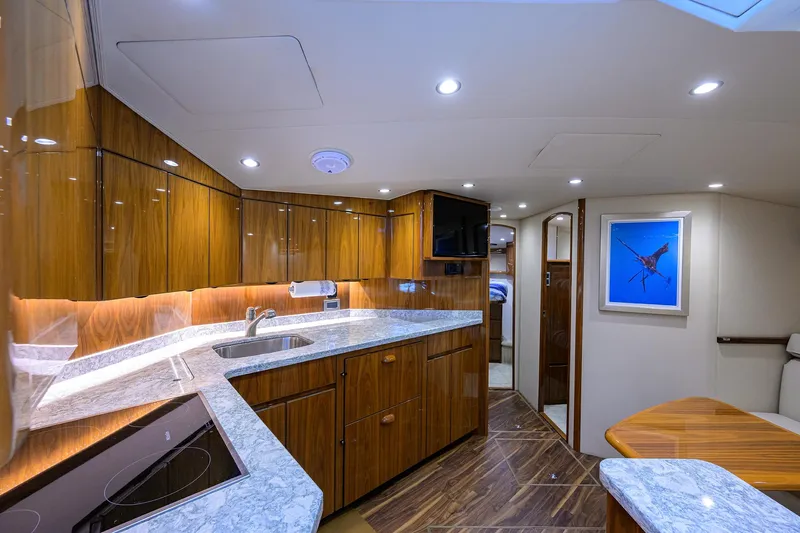 Honu Kai Yacht Photos Pics Viking 48 Honu Kai - Interior Galley