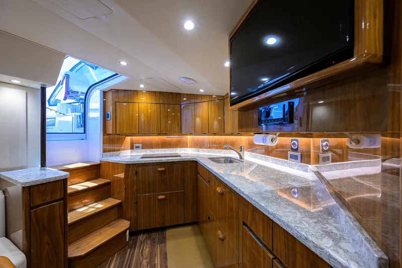 Honu Kai Yacht Photos Pics Viking 48 Honu Kai - Interior Galley