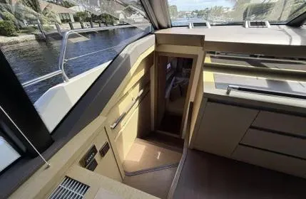  Yacht Photos Pics Interior view of 2018 Prestige 680 yacht, featuring modern design and spacious layout.