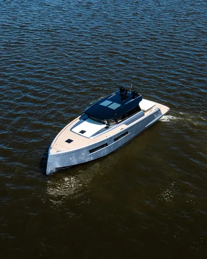 Available Now Yacht Photos Pics 2024 Pardo Yachts GT52 cruising on open water, showcasing sleek design and luxury.