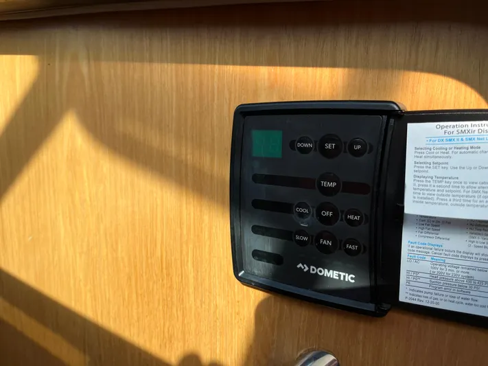  Yacht Photos Pics Control panel on 2001 Tiara Yachts 4100 Open, featuring Dometic system.