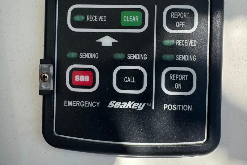 She's From Boston Yacht Photos Pics SeaKey emergency control panel on 2003 Silverton 42 Convertible boat.