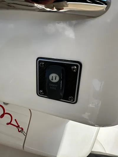Katy Lady Yacht Photos Pics Cockpit shade switch on 2017 Grady-White Canyon 376 boat.