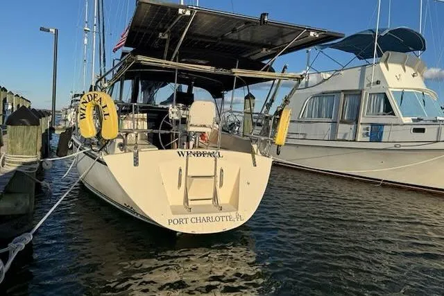 Windfall Yacht Photos Pics Sailboat "Wanderer" docked, Caliber 40LRC, 1999 model, Port Charlotte, FL.