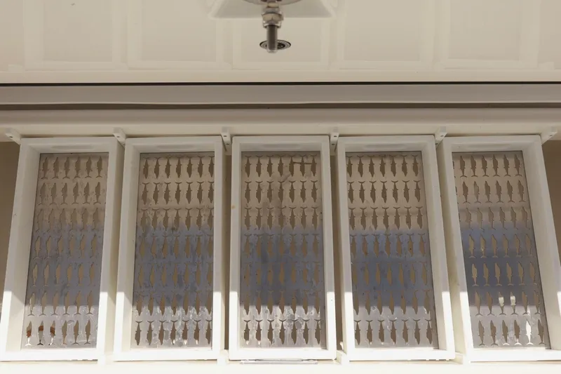  Yacht Photos Pics 2025 Regulator 35cc boat with fish-patterned ventilation panels.