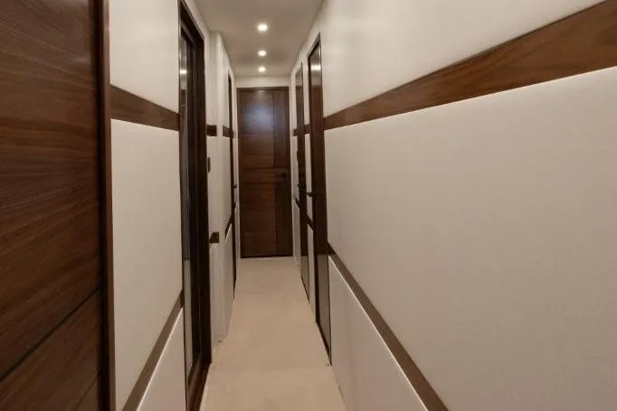 Boujie Yacht Photos Pics 2025 82 Viking Convertible Boujie Companionway