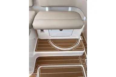  Yacht Photos Pics 2008 Tiara Yachts 3200 Open interior seating with stylish flooring design.