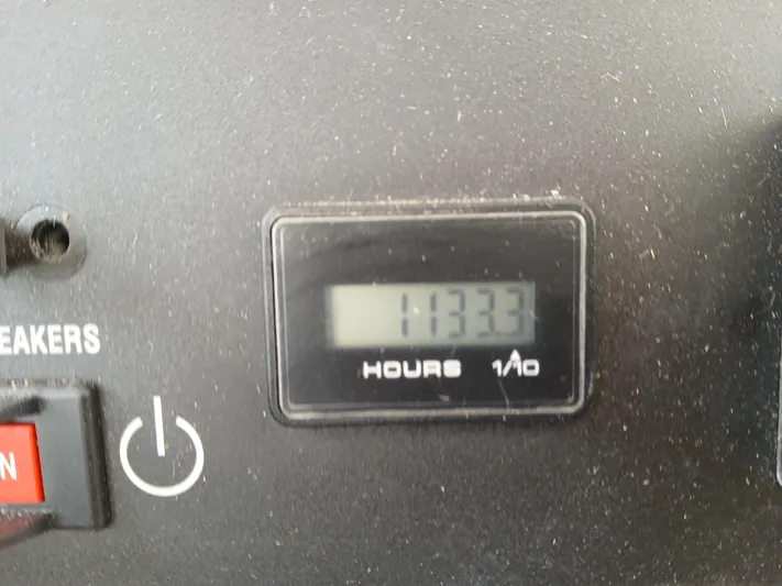 Patange II Yacht Photos Pics Hour meter reading 1132.3 on 2009 Lagoon 440 control panel.