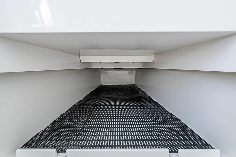 Eos Yacht Photos Pics Interior view of 2020 Valhalla Boatworks V-37 storage compartment.
