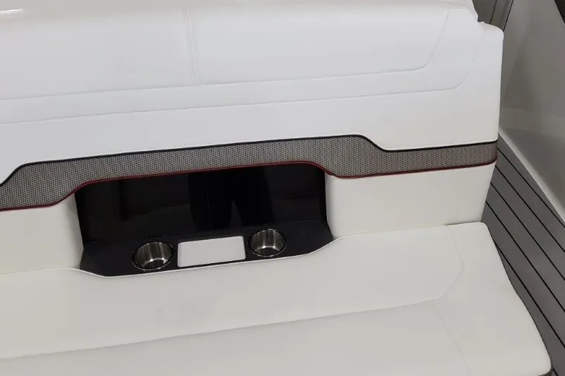  Yacht Photos Pics 2022 Formula 380 Super Sport Crossover OB boat seating with cup holders.