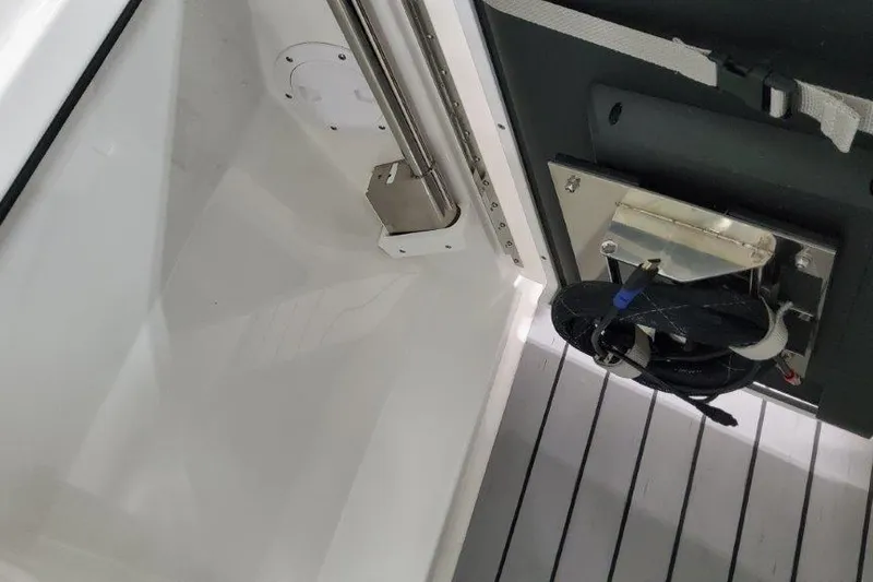  Yacht Photos Pics 2022 Formula 380 Super Sport Crossover OB interior detail with sleek design and modern fittings.