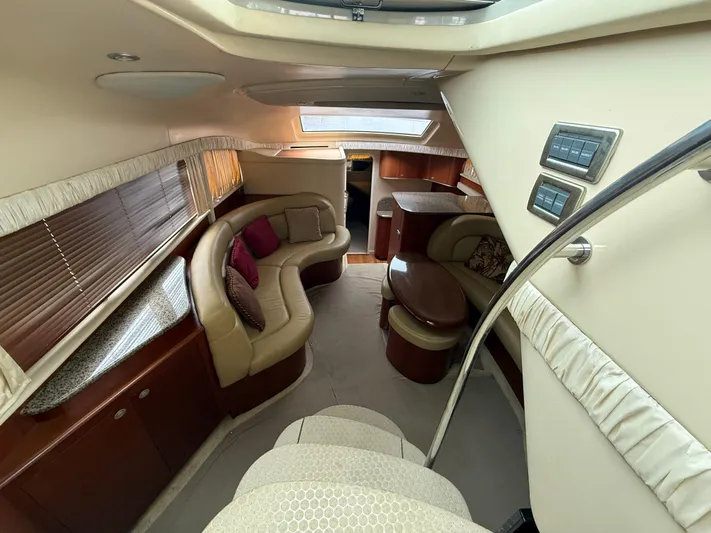  Yacht Photos Pics Luxurious interior of a 2006 Sea Ray 40 Motor Yacht with elegant seating and modern design.