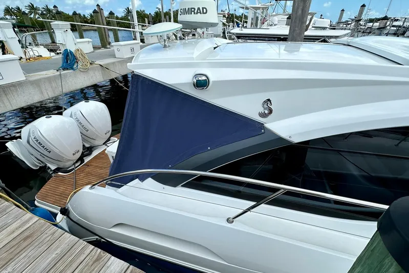  Yacht Photos Pics 2012 Beneteau Gran Turismo 34 yacht docked with Yamaha outboard engines.