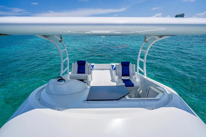  Yacht Photos Pics Nova 39 Sport 2020 boat with sleek design on clear blue water.