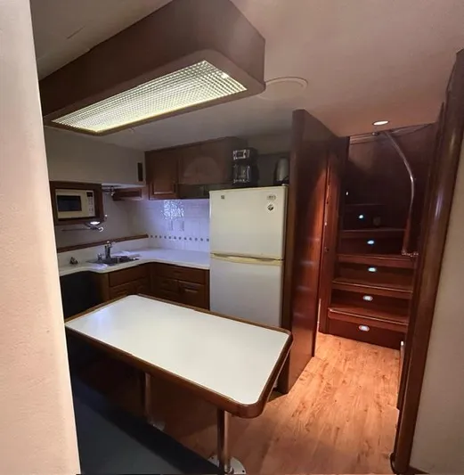 Ocean Pearl Yacht Photos Pics crew galley