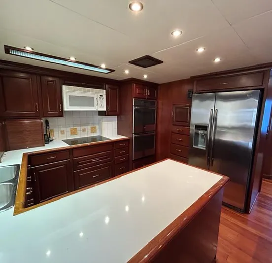 Ocean Pearl Yacht Photos Pics galley
