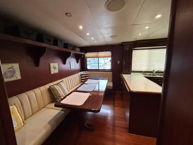 Ocean Pearl Yacht Photos Pics Galley Dinette