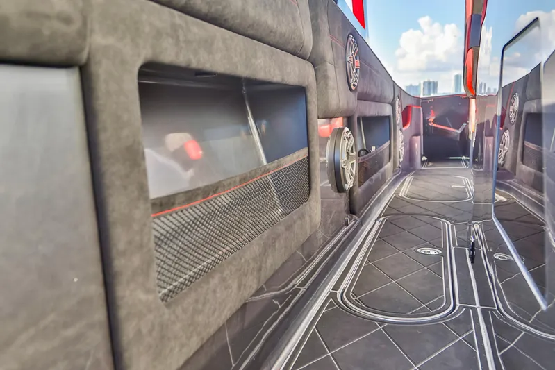  Yacht Photos Pics Interior of 2021 Concept 44' Open Deck boat with modern design and sleek finishes.