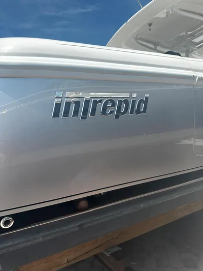 Towa VII Yacht Photos Pics 2016 Intrepid 375 Center Console boat side view.