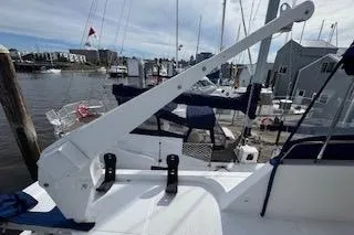 Kokomo Yacht Photos Pics 1997 Ocean Alexander 426 Classico yacht docked in marina, featuring deck equipment.